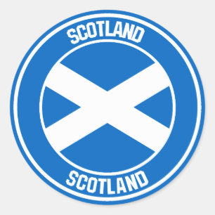 Scotland Round Emblem Classic Round Sticker