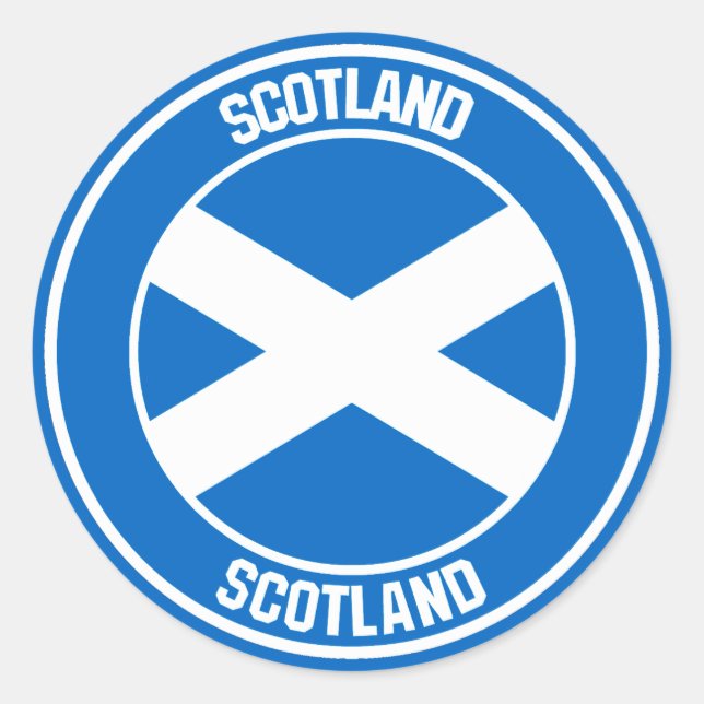 Scotland Round Emblem Classic Round Sticker (Front)