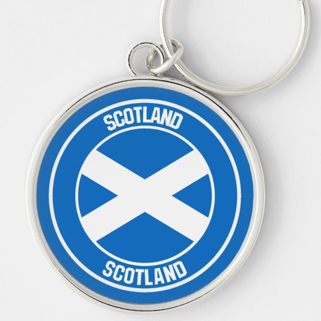 Scotland Round Emblem Key Ring (Front)