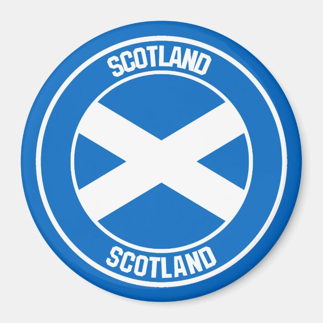 Scotland Round Emblem Magnet (Front)