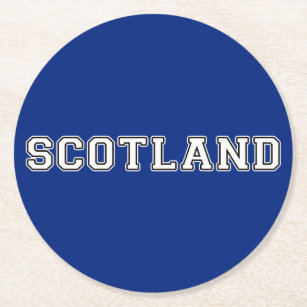 Scotland Round Paper Coaster