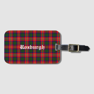 Scotland Roxburgh District Tartan Personalised Luggage Tag