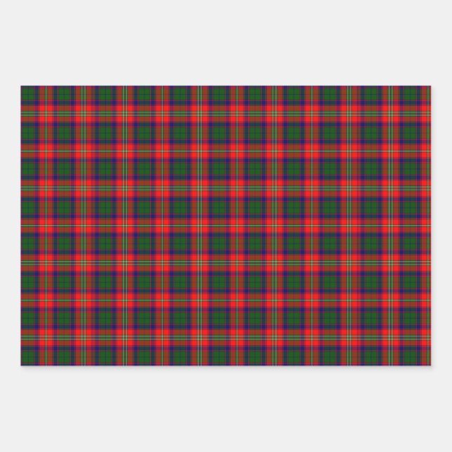 Scotland Roxburgh District Tartan Wrapping Paper Sheet (Front)