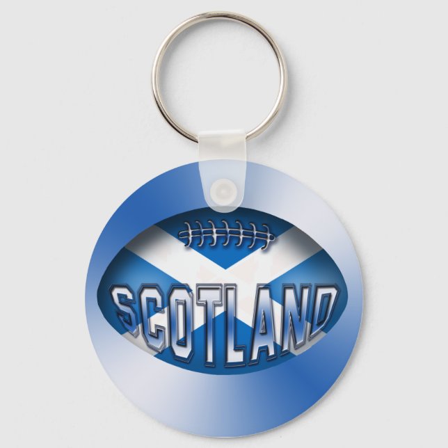 Scotland Rugby Ball Key Ring (Front)