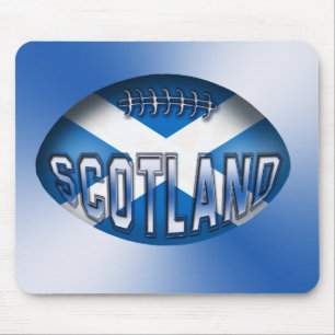 Scotland Rugby Ball Mouse Pad
