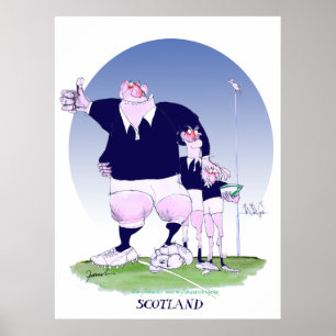 scotland rugby chums, tony fernandes poster