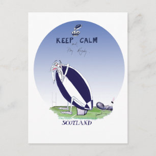 scotland rugby, tony fernandes postcard
