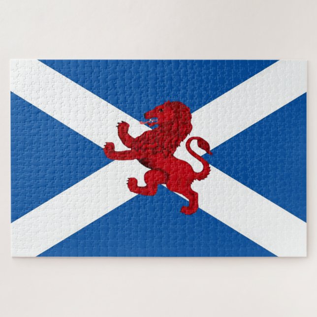Scotland Saint Andrew's flag/Rampant Lion 1014 Jigsaw Puzzle (Horizontal)