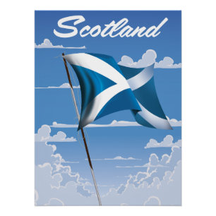 Scotland Saltire Poster
