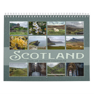 Scotland   Scenic Travel Photos & Quotes Calendar