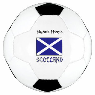 Scotland Scot St. Andrew's Cross Flag Personalised Soccer Ball