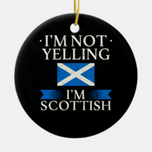 Scotland Scotland Flag Ceramic Ornament