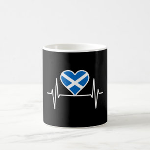 Scotland - Scotland Flag Heartbeat Coffee Mug