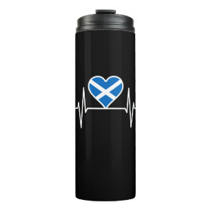 Scotland - Scotland Flag Heartbeat Thermal Tumbler