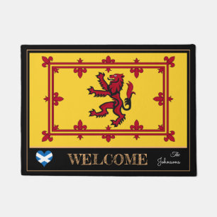 Scotland & Scottish Flag, Lion house mat /Welcome