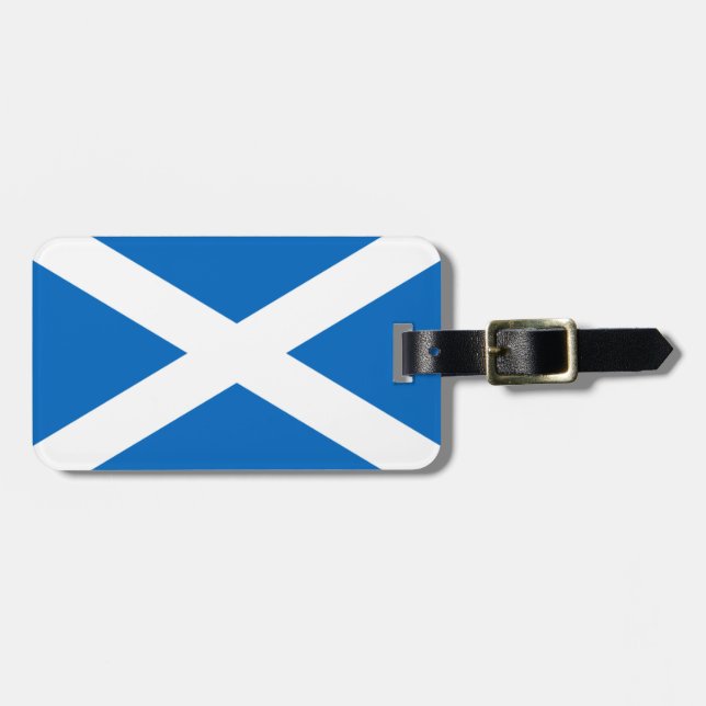 Scotland/Scottish Flag Luggage Tag (Front Horizontal)