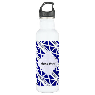 Scotland Scottish Flag Tiled Black Personalisation 710 Ml Water Bottle