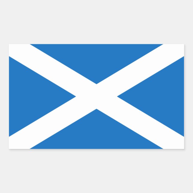 Scotland/Scottish Flag - United Kingdom Rectangular Sticker (Front)