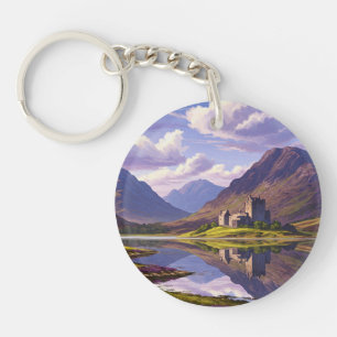 Scotland Scottish Highlands Castle Travel Key Ring