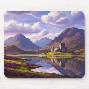 Scotland Scottish Highlands Castle Travel Mouse Pad