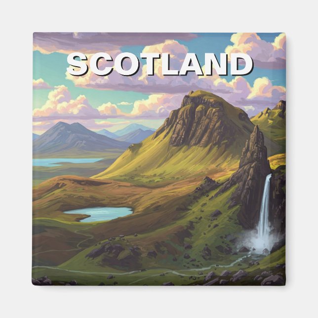 Scotland Scottish Highlands Travel Magnet (Front)
