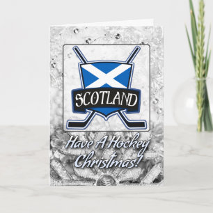 Scotland Scottish Ice Hockey Christmas card