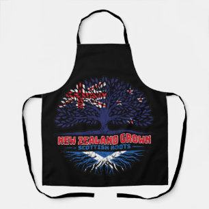 Scotland Scottish New Zealander New Zealand Tree Apron