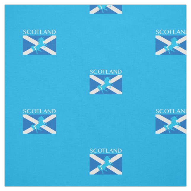 Scotland Scottish Unicorn Fabric (Swatch)