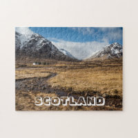 Scotland, Snow-Covered Mountains