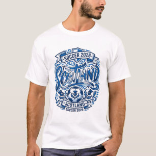 Scotland Soccer 2026 Soccer Bold Country Typograph T-Shirt