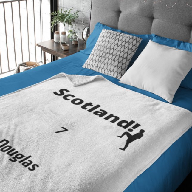 Scotland Soccer, customisable Fleece Blanket (Creator Uploaded)
