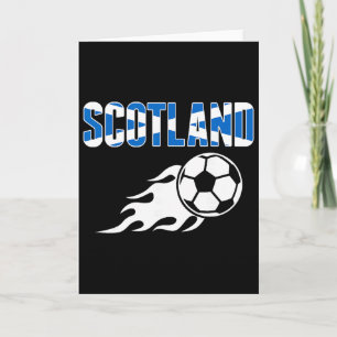Scotland Soccer Fans Jersey - Scottish Flag Footby Card