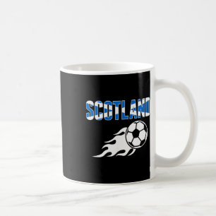Scotland Soccer Fans Jersey - Scottish Flag Footby Coffee Mug