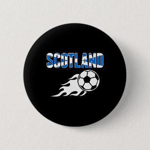 Scotland Soccer Fans Jersey - Scottish Flag Footll 6 Cm Round Badge