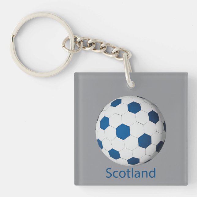 Scotland Soccer Key Ring (Front)