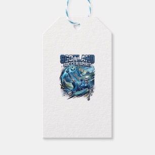 Scotland Soccer Spirit Skeleton Striker Nations Pr Gift Tags