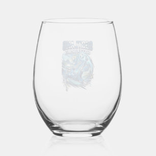 Scotland Soccer Spirit Skeleton Striker Nations Pr Stemless Wine Glass