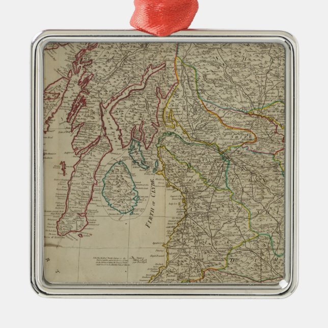 Scotland south metal tree decoration (Front)