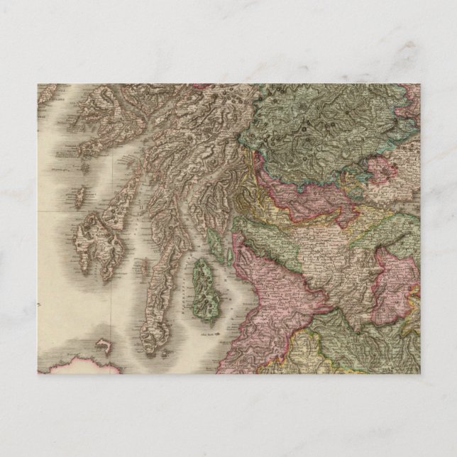 Scotland, southern part postcard (Front)