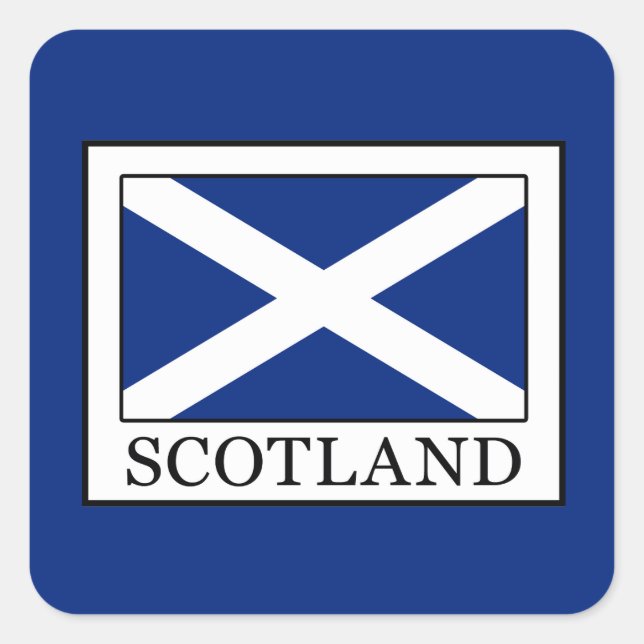 Scotland Square Sticker (Front)