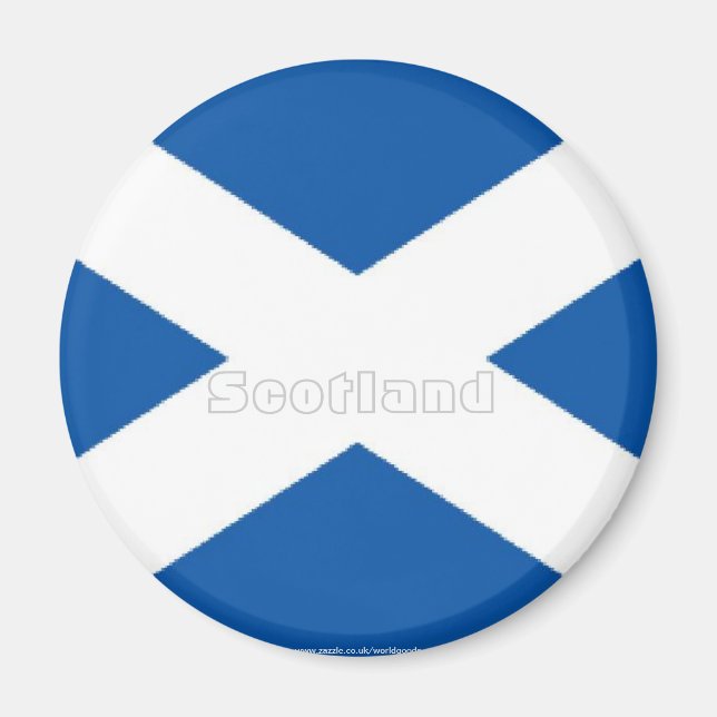 Scotland st andrews saltire flag souvenir magnet (Front)