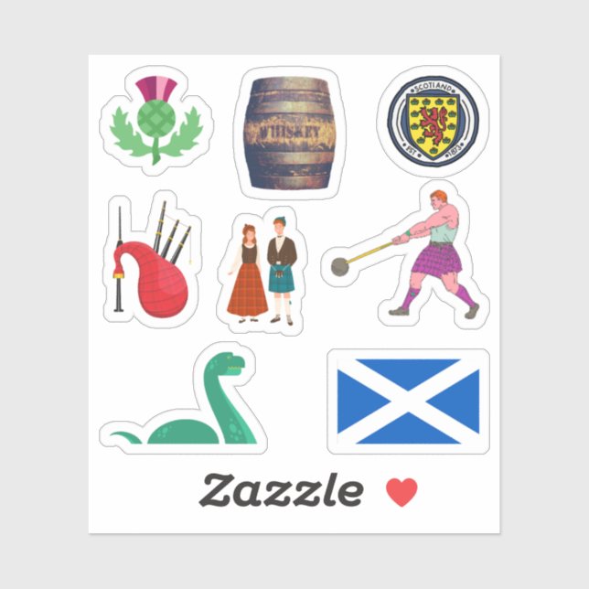 Scotland Stickers (Sheet)
