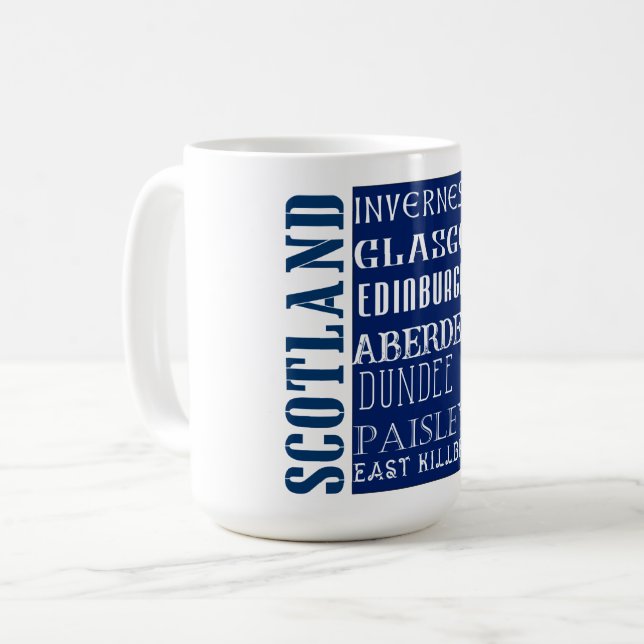 Scotland Subway Word Art   Coffee Mug (Front Left)
