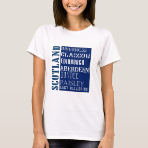 Scotland Subway Word Art T-Shirt
