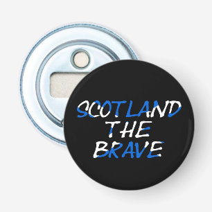 Scotland The Brave on Scottish flag bocn Bottle Opener