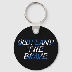 Scotland The Brave on Scottish Flag kccn Key Ring