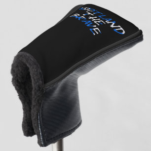 Scotland The Brave overlaid on Scottish Flag pccnt Golf Head Cover