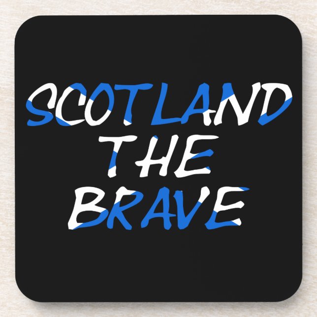 Scotland The Brave overlay coastercnt Coaster (Front)