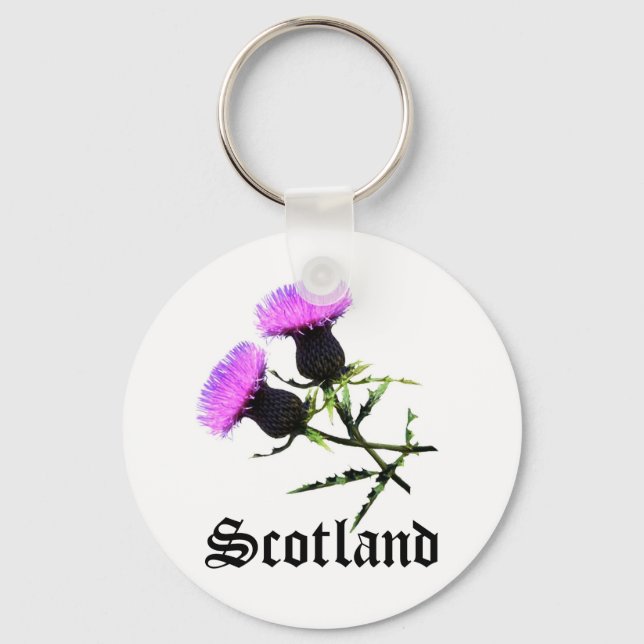 Scotland, thistle key ring (Front)