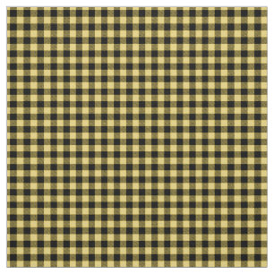 Scotland traditional plaid yellow and black  fabric